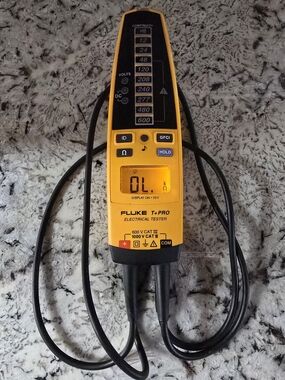 Fluke T+ PRO Electrical Tester - Yellow/Black Voltage And Continuinty Open Box